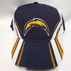 Los Angeles Chargers Hat Cap Embroidery Lightning Bolt Logo Blue Adjustable NFL